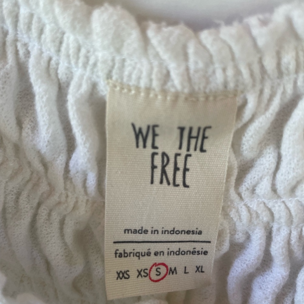 We The Free White Ruffled shirt - Picture 2 of 4
